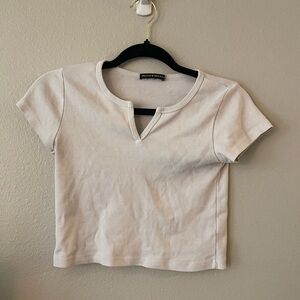 Brandy Melville notch crop top